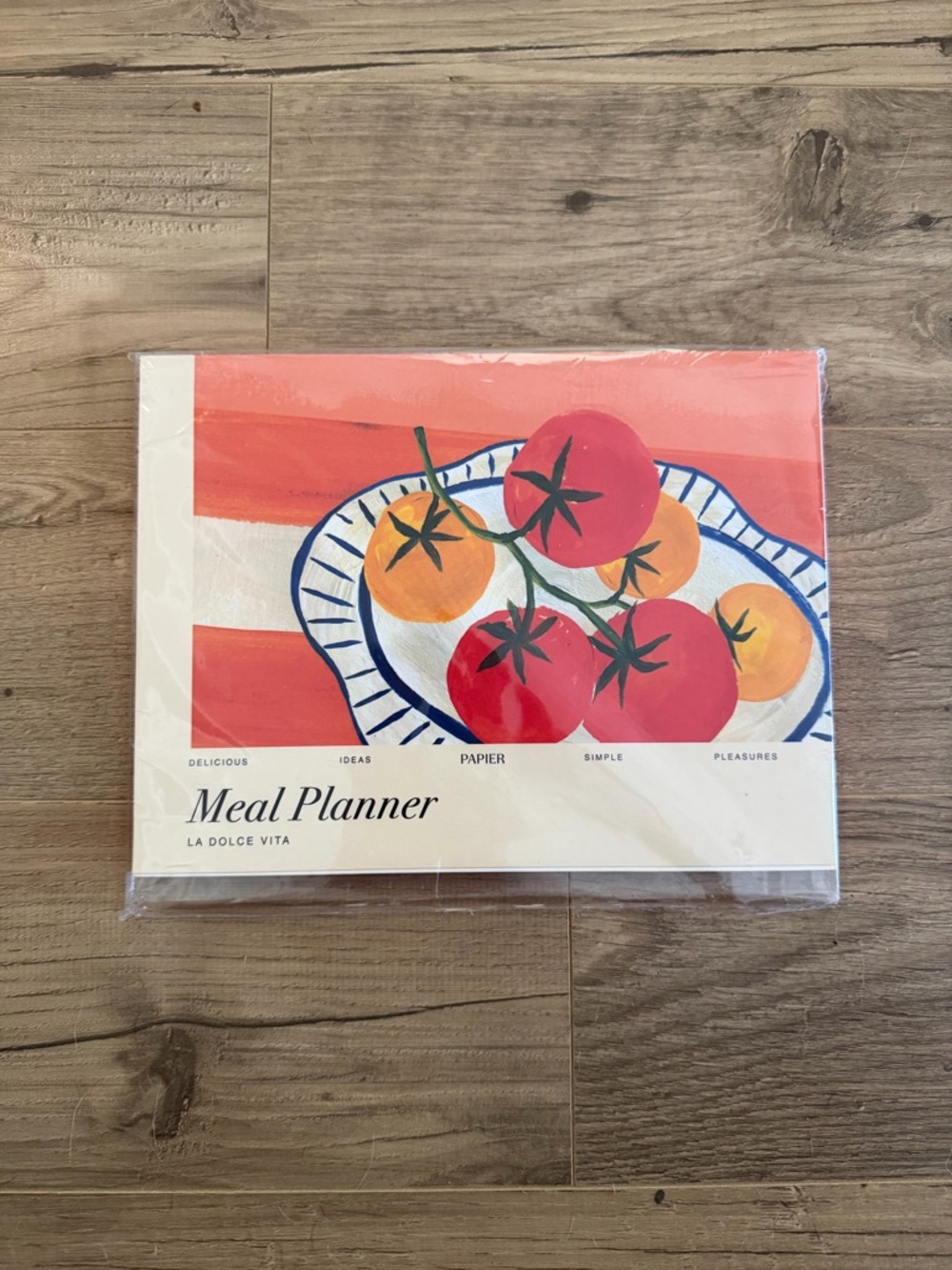 New and In Original Packaging- Papier brand- La Dolce Vita Meal Planner